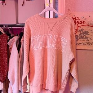 aerie Waffle Knit Sweatshirt - Women's Small